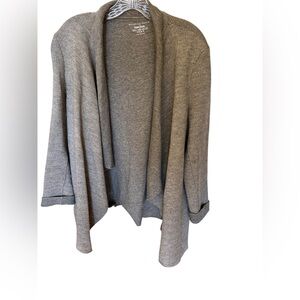 Majestic Paris for Neiman Marcus Open Front Flyaway Gray Cardigan Size 4